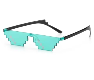 Designové brýle - MINECRAFT - ZELENÉ MINT (B)