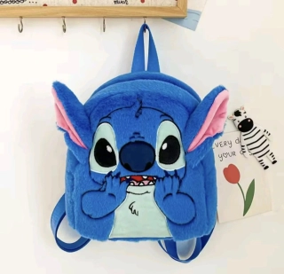 Plyšový batůžek (S) - STITCH - MODRÝ