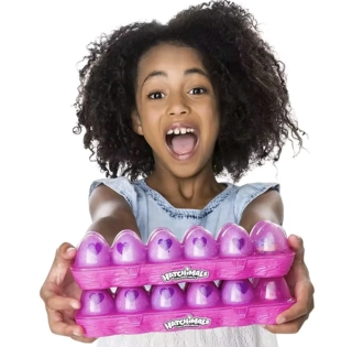 Pouzdro na 12 ks vajíček HATCHIMALS - SVĚTLE RŮŽOVÉ