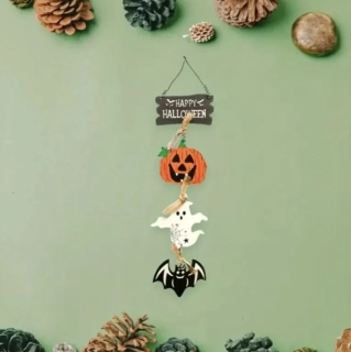Malá dekorace na dveře - HALLOWEEN - NETOPÝR