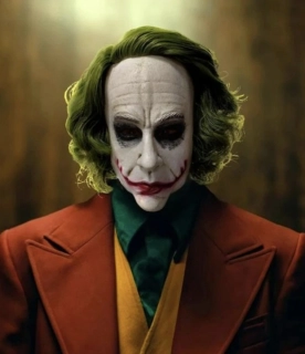 Realistická hororová 3D maska - HALLOWEEN - JOKER (B)
