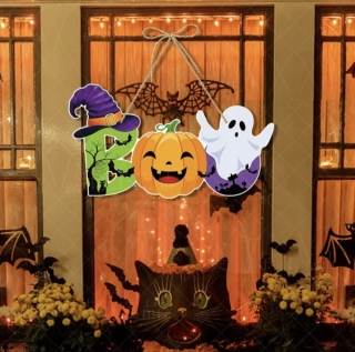Papírová dekorace - HALLOWEEN - BOO