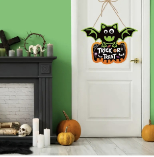 Papírová dekorace - HALLOWEEN - NETOPÝR