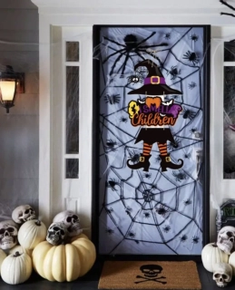 Papírová dekorace - HALLOWEEN - ČARODĚJNICE
