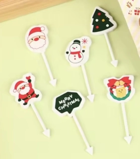 Napichovátka - VÁNOCE - 6 ks - SANTA CLAUS