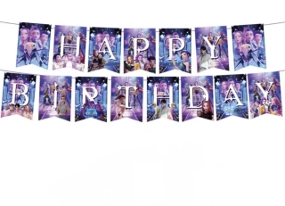Závěsná dekorace na oslavu narozenin - HAPPY BIRTHDAY - KPOP (A)