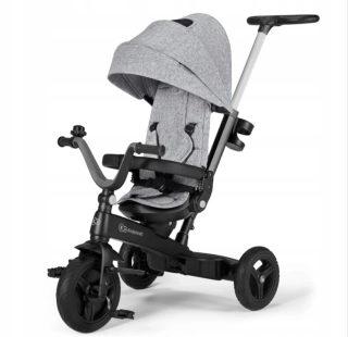 Kinderkraft TWIPPER – rostoucí tříkolka 5v1 s otočným sedadlem - ŠEDÁ