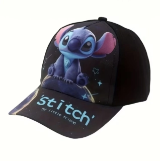 Dětská kšiltovka – Stitch: My Little Friend - ČERNÁ (4-8 let)