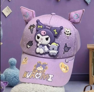 Dětská 3D kšiltovka Kuromi s oušky - FIALOVÁ (3-7 let)
