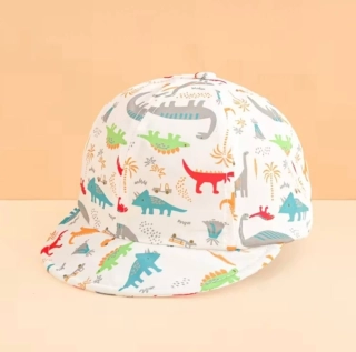 Dětská kšiltovka s dinosaury - DINO - BÍLÁ (12-36 m)