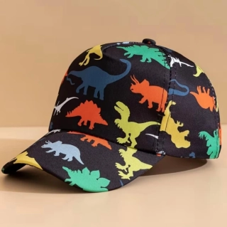 Dětská kšiltovka s dinosaury - DINO (Snapback) - ČERNÁ (2-6 let)