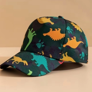 Dětská kšiltovka s dinosaury - DINO (Snapback) - ZELENÁ (2-6 let)